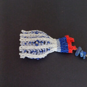 pendentif robe foureau perles de rocaille